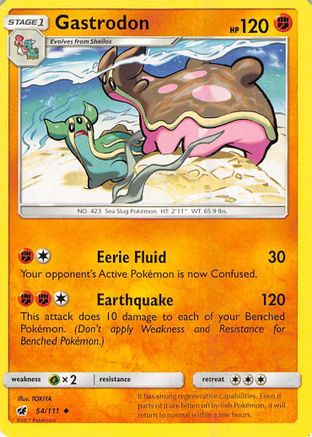 Gastrodon 54/111 - Crimson Invasion Reverse Holofoil