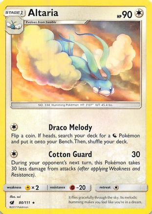 Altaria - 80/111 - SM  Crimson Invasion