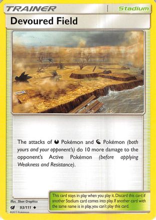 Devoured Field 93/111 - SM  Crimson Invasion Reverse Holofoil