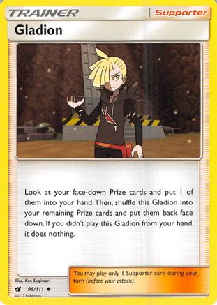 Gladion 95/111 - SM  Crimson Invasion Reverse Holofoil