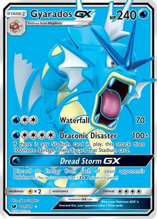 Gyarados GX (Full Art) 101/111 - Crimson Invasion Holofoil