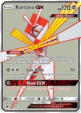 Kartana-GX 106/111 - Crimson Invasion Holofoil