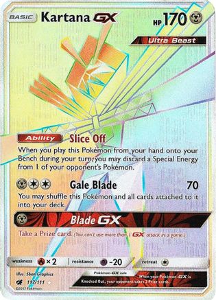 Kartana-GX 117/111 - Crimson Invasion Holofoil