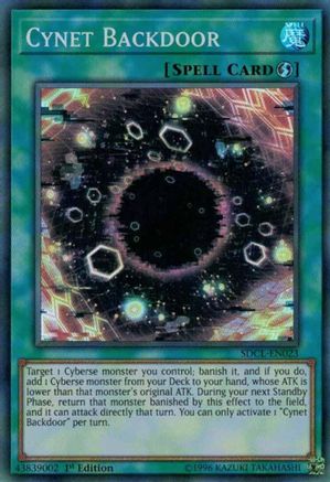 Cynet Backdoor (SDCL-EN023) - Structure Deck: Cyberse Link 1st Edition