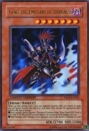Gorz the Emissary of Darkness (YR01-EN003) - Yu-Gi-Oh! R Manga Promo Limited