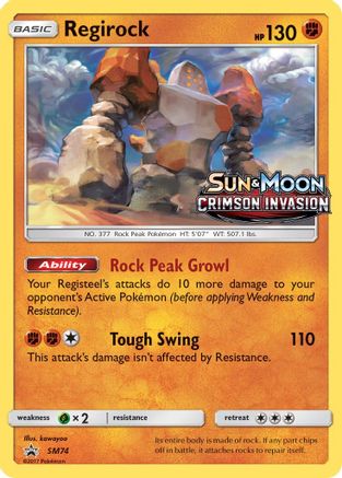 Regirock SM74/248 - SM Black Star Promos Holofoil