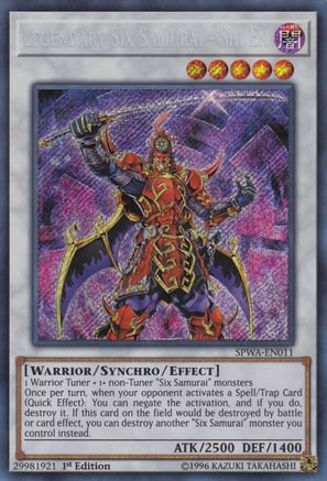 Legendary Six Samurai - Shi En (SPWA-EN011) - Spirit Warriors 1st Edition