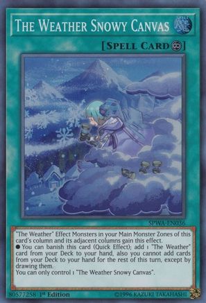 The Weather Snowy Canvas (SPWA-EN036) - Spirit Warriors 1st Edition