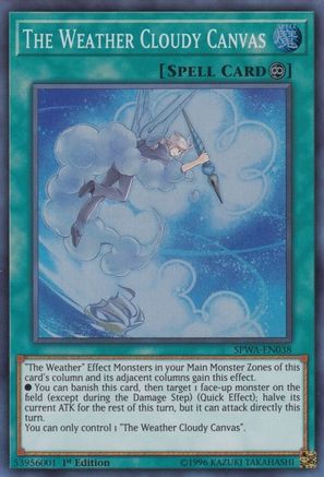 The Weather Cloudy Canvas (SPWA-EN038) - Spirit Warriors 1st Edition