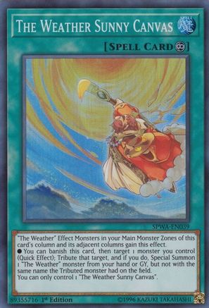 The Weather Sunny Canvas (SPWA-EN039) - Spirit Warriors 1st Edition