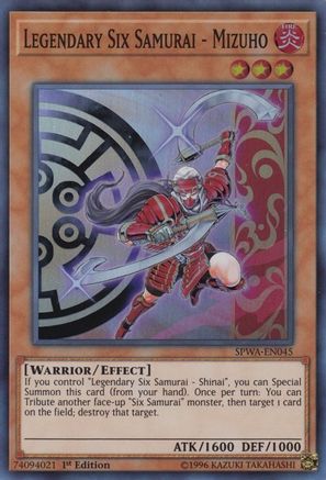 Legendary Six Samurai - Mizuho (SPWA-EN045) - Spirit Warriors 1st Edition