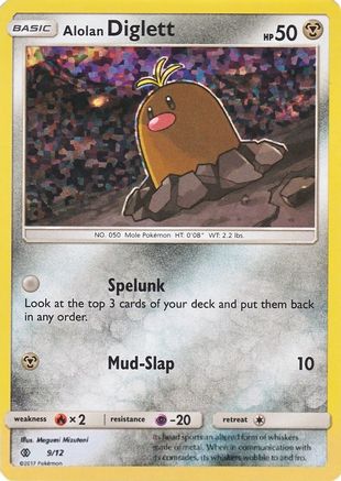 Alolan Diglett - 9/12 - McDonalds Promos 2017 Holofoil