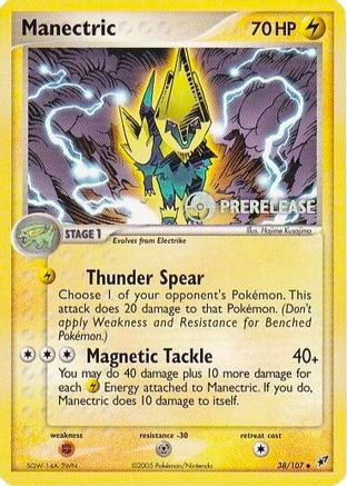 Manectric - 038/107 (Prerelease) 38 - Nintendo Promos