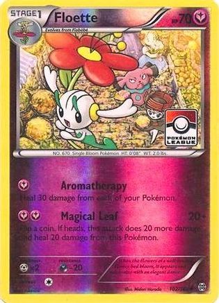 Floette - 102/162 (Pokemon League) 102 - League & Championship Cards Reverse Holofoil