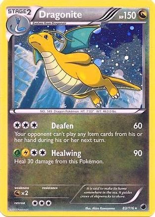 Dragonite - 83/116 (Cosmos Holo) 83 - Blister Exclusives Holofoil