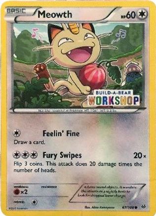 Meowth - 67/108 (Build-A-Bear Workshop Exclusive) 67 - Miscellaneous Cards & Products