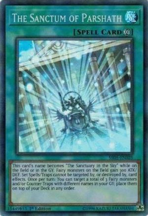 The Sanctum of Parshath (SR05-EN025) - Structure Deck: Wave of Light 1st Edition