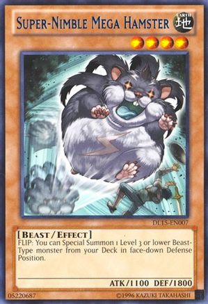 Super-Nimble Mega Hamster (Blue) (DL15-EN007) - Duelist League Promo Unlimited