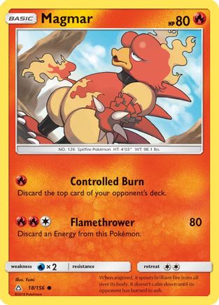 Magmar 18/156 - Ultra Prism Reverse Holofoil