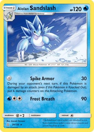 Alolan Sandslash 29/156 - Ultra Prism Reverse Holofoil