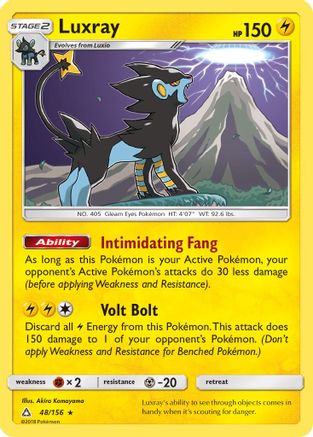 Luxray 48/156 - Ultra Prism Reverse Holofoil