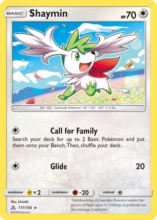 Shaymin 111/156 - Ultra Prism Reverse Holofoil