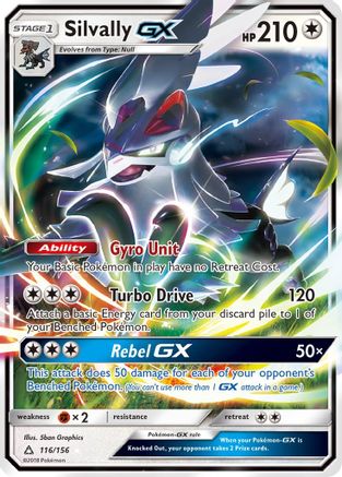 Silvally-GX 116/156 - Ultra Prism Holofoil