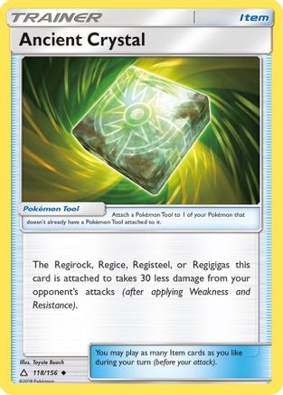 Ancient Crystal 118/156 - SM  Ultra Prism Reverse Holofoil