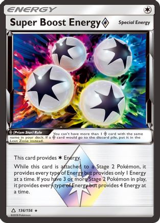 Super Boost Energy ◇ 136/156 - Ultra Prism Holofoil