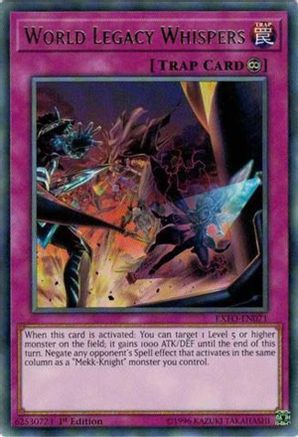 World Legacy Whispers (EXFO-EN071) - Extreme Force 1st Edition