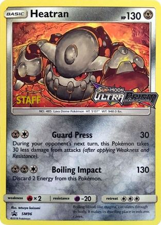 Heatran - SM96 (Prerelease) [Staff] SM96 - SM Promos Holofoil