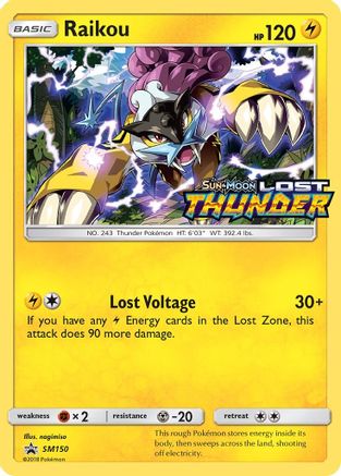 Raikou SM150/248 - SM Black Star Promos Holofoil