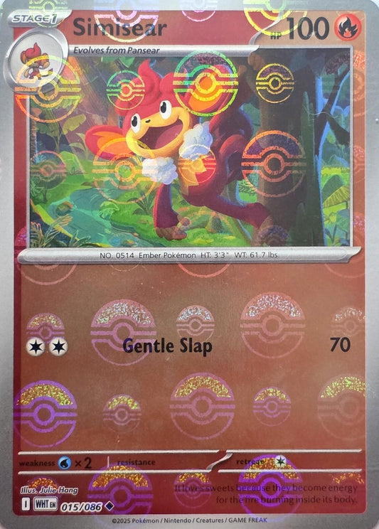 Simisear (Poke Ball Pattern) 15 - SV White Flare Holofoil