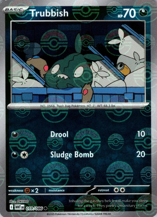 Trubbish (Poke Ball Pattern) 59 - SV White Flare Holofoil
