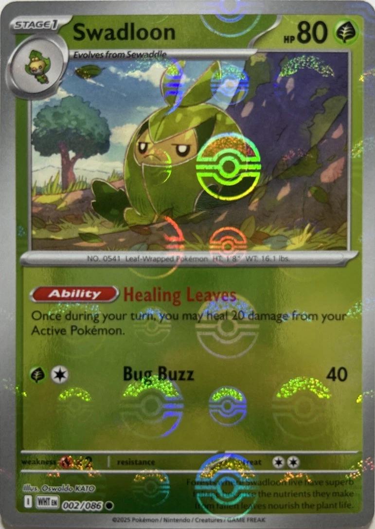 Swadloon (Poke Ball Pattern) 2 - SV White Flare Holofoil