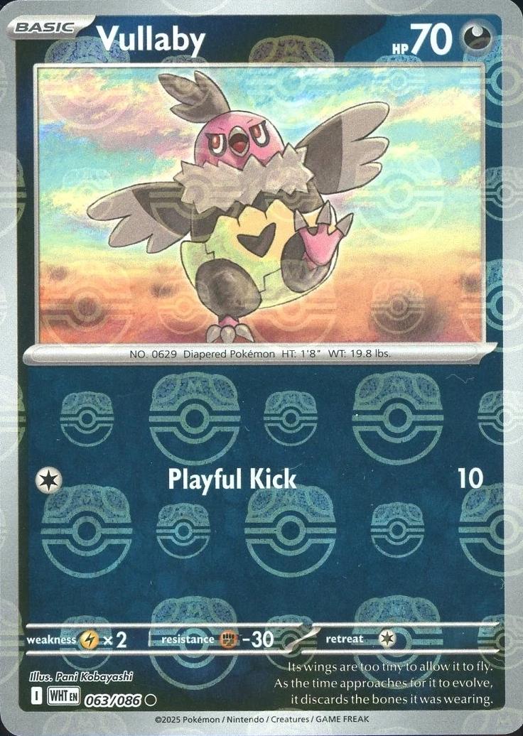 Vullaby (Master Ball Pattern) 63 - SV White Flare Holofoil