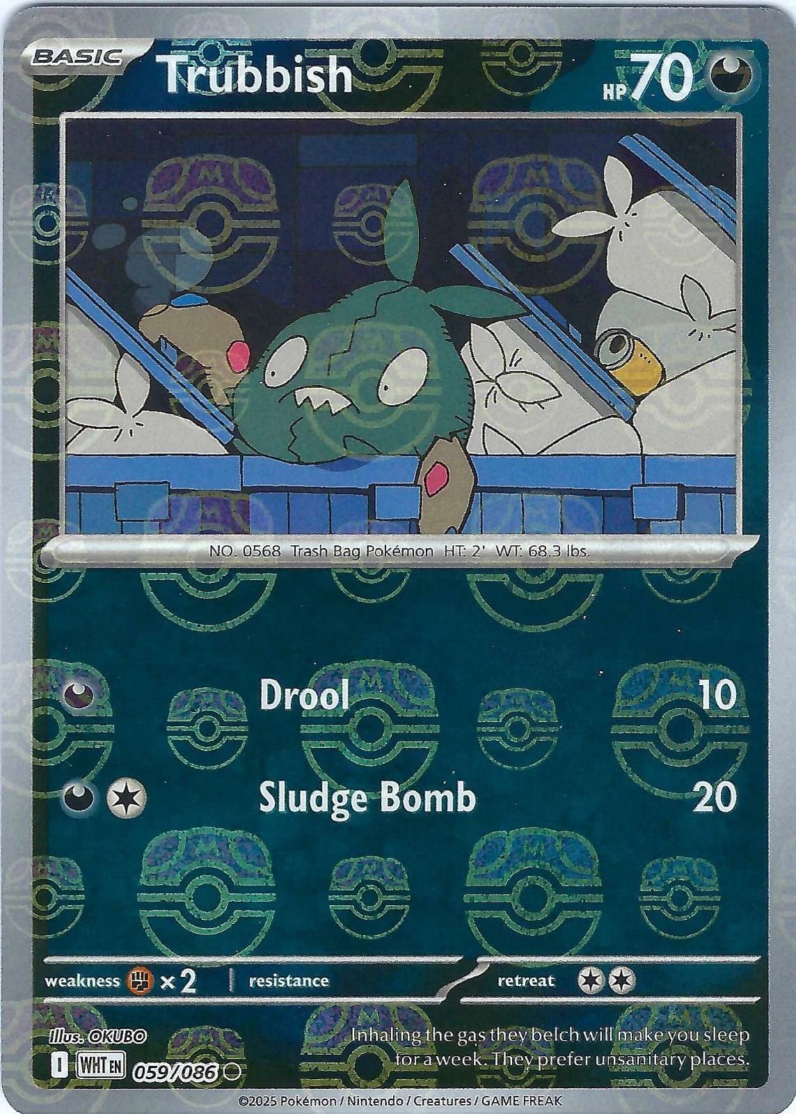 Trubbish (Master Ball Pattern) 59 - SV White Flare Holofoil