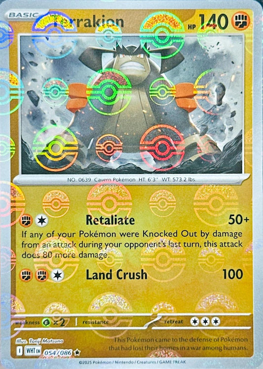 Terrakion (Poke Ball Pattern) 54 - SV White Flare Holofoil