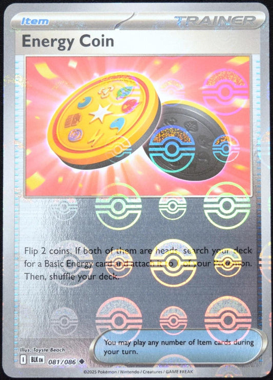 Energy Coin (Poke Ball Pattern) 81 - SV Black Bolt Holofoil
