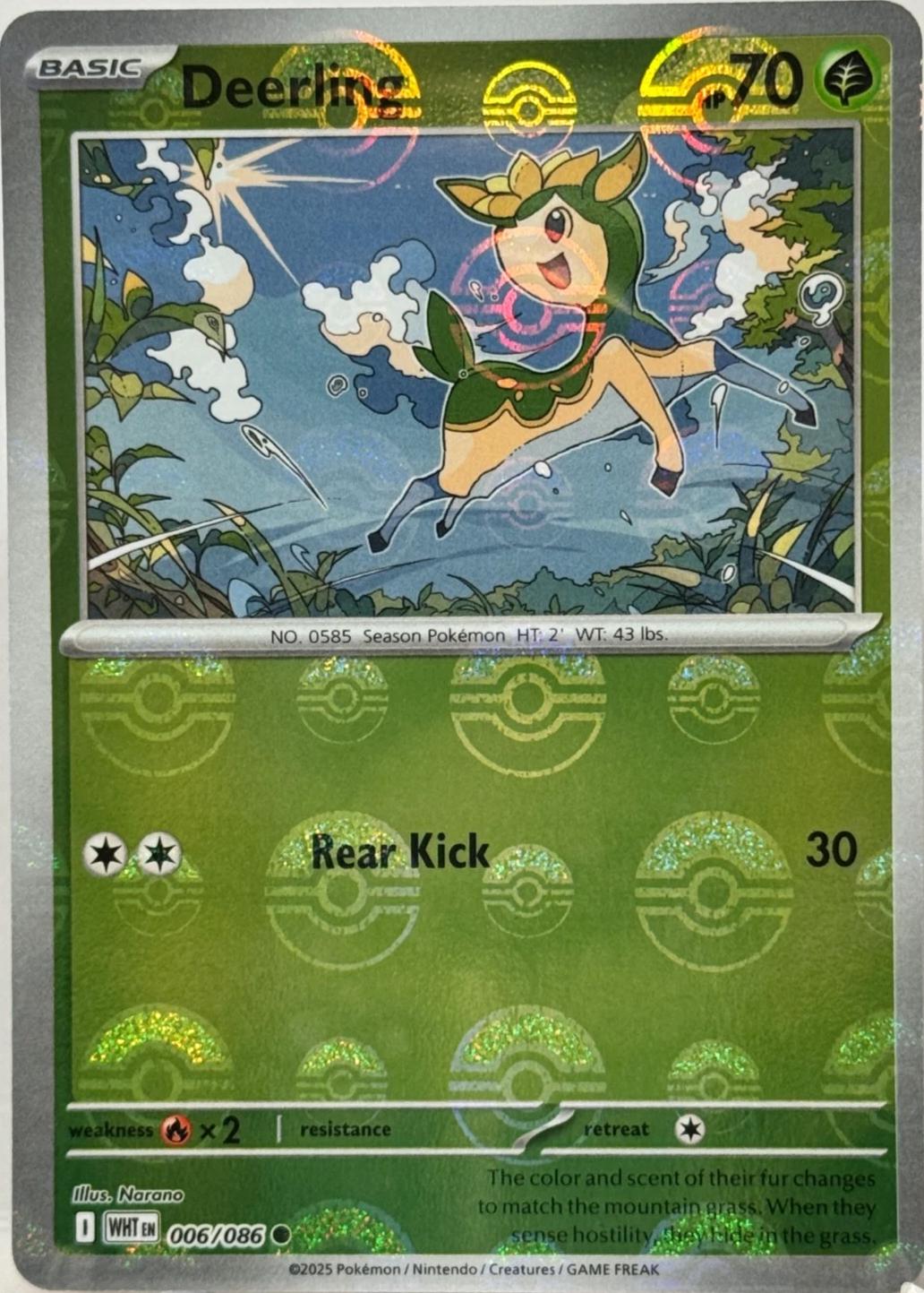 Deerling (Poke Ball Pattern) 6 - SV White Flare Holofoil