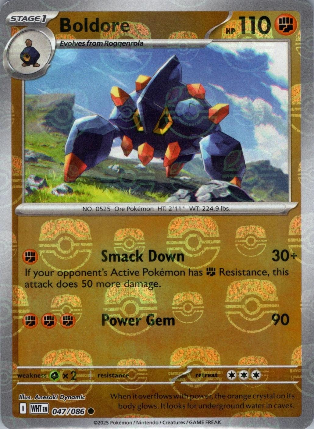 Boldore (Master Ball Pattern) 47 - SV White Flare Holofoil