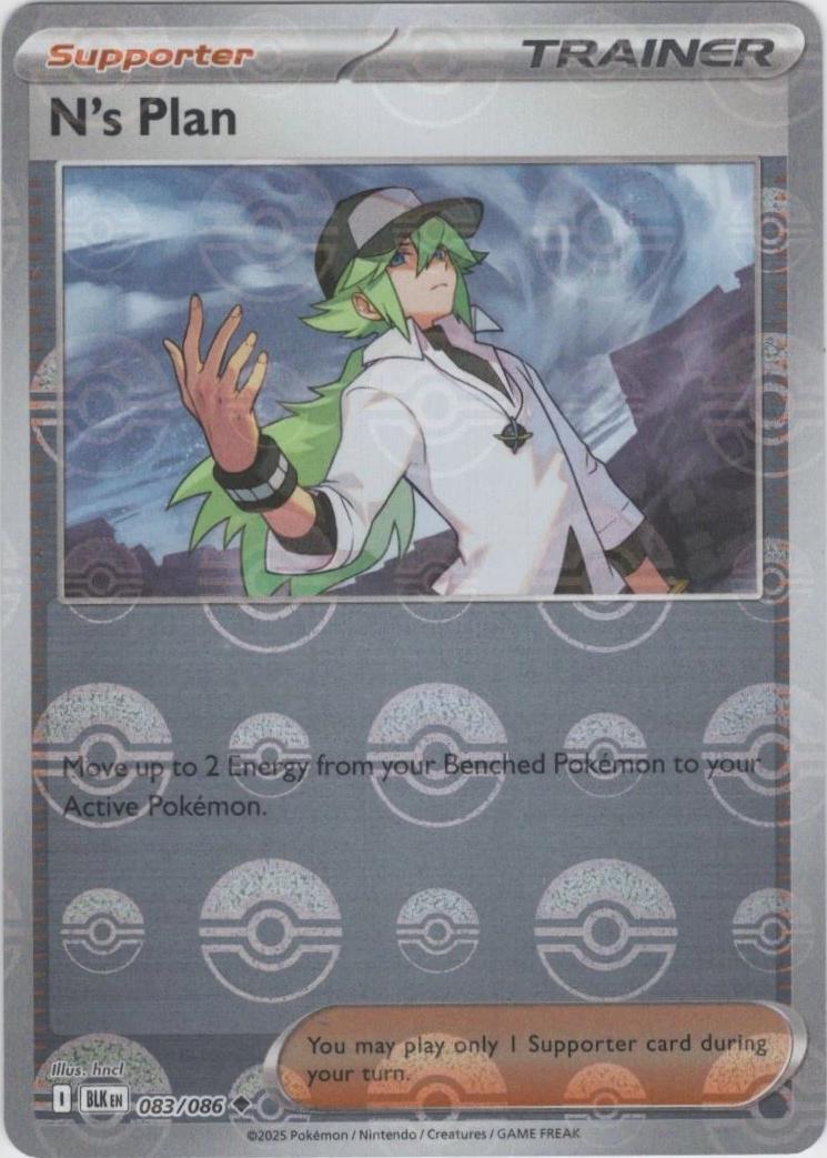 N's Plan (Poke Ball Pattern) 83 - SV Black Bolt Holofoil