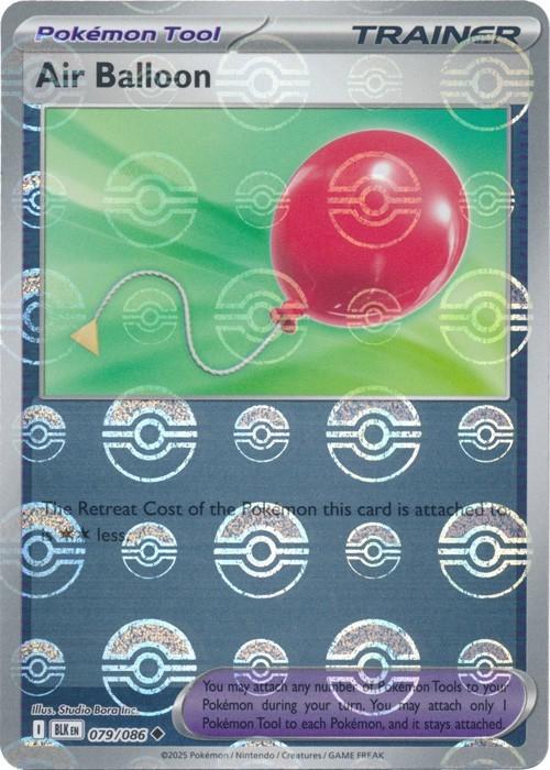 Air Balloon (Poke Ball Pattern) 79 - SV Black Bolt Holofoil