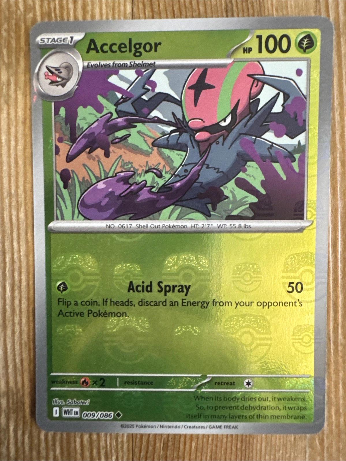 Accelgor (Master Ball Pattern) 9 - SV White Flare Holofoil