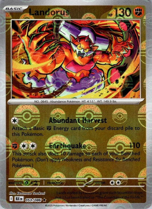 Landorus (Poke Ball Pattern) 53 - SV Black Bolt Holofoil