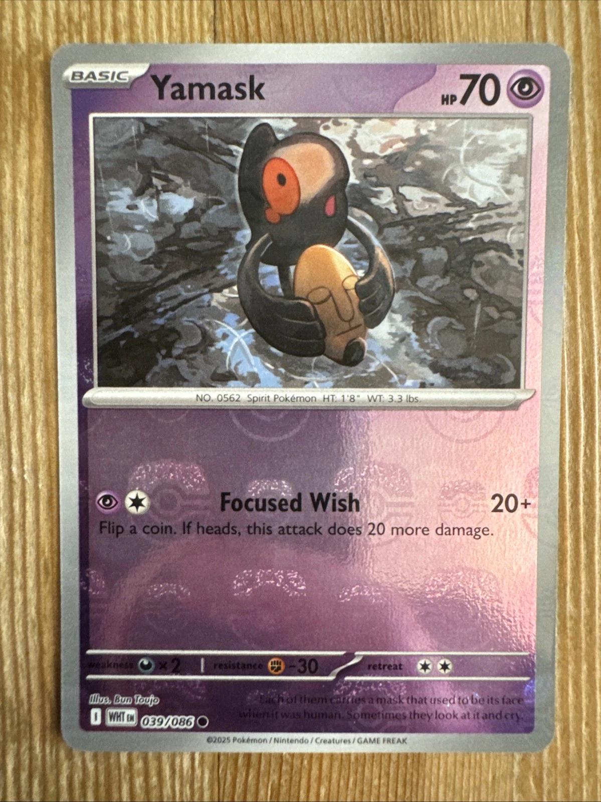 Yamask (Master Ball Pattern) 39 - SV White Flare Holofoil