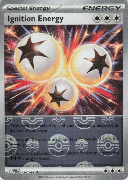 Ignition Energy (Poke Ball Pattern) 86 - SV White Flare Holofoil
