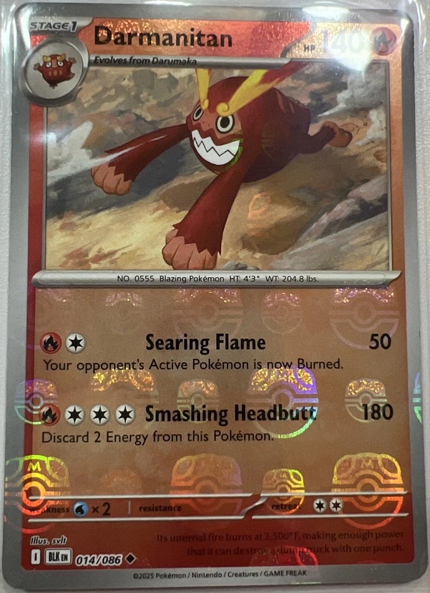 Darmanitan (Master Ball Pattern) 14 - SV Black Bolt Holofoil