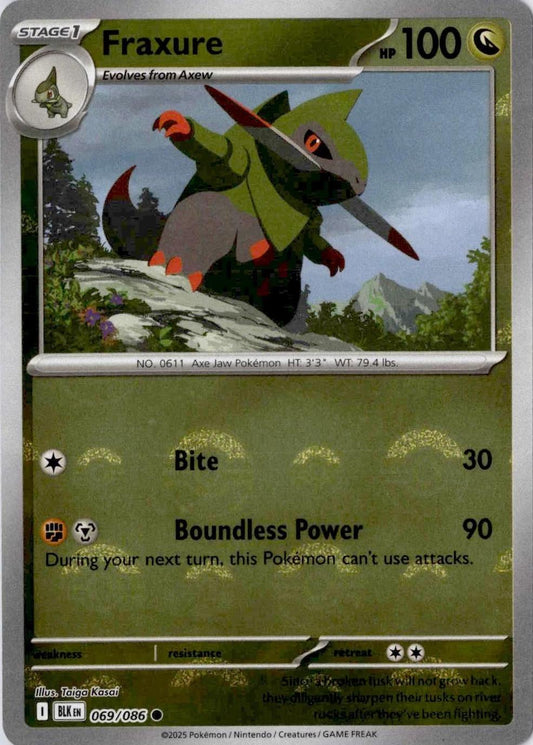Fraxure (Poke Ball Pattern) 69 - SV Black Bolt Holofoil