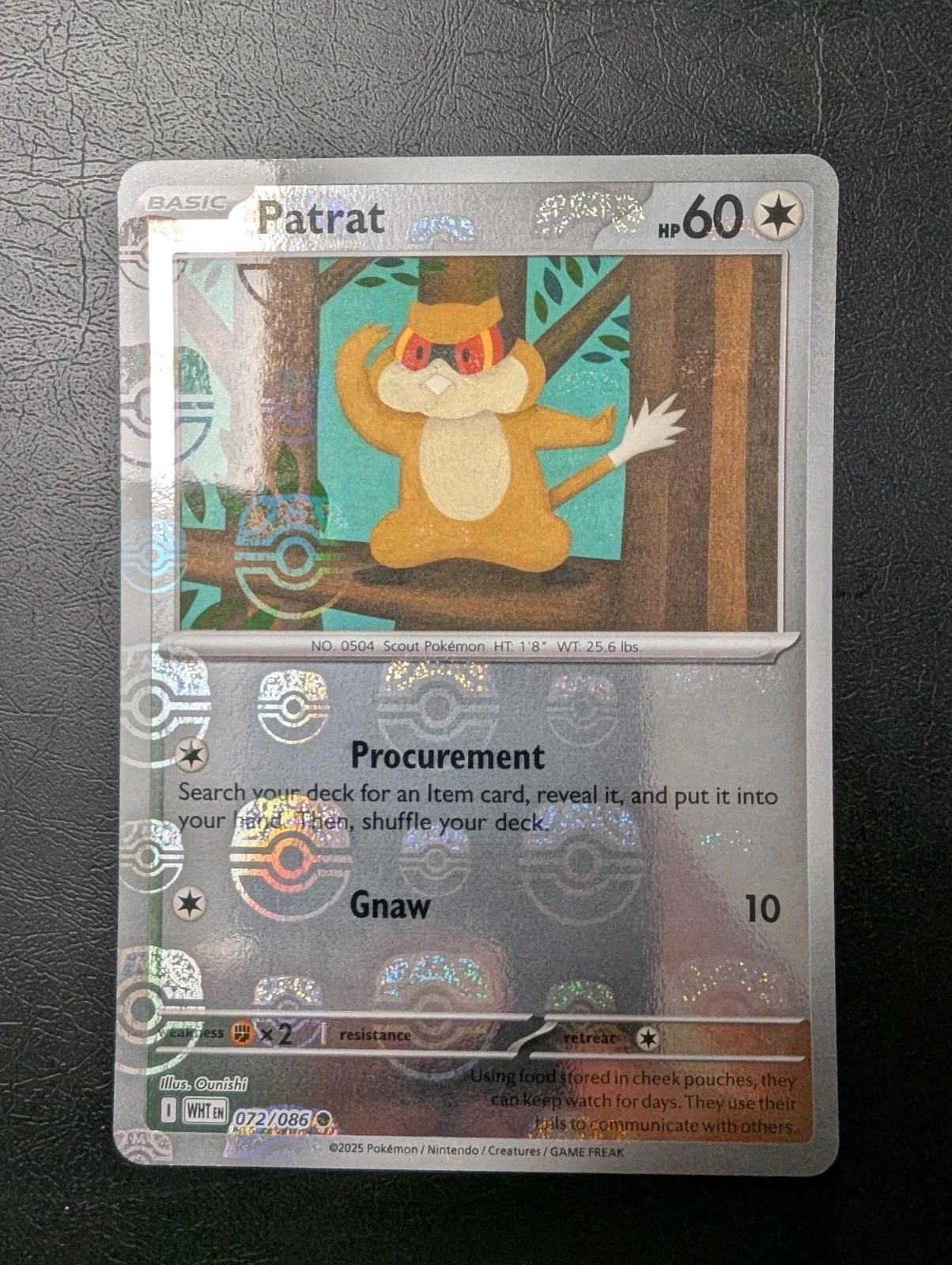 Patrat (Master Ball Pattern) 72 - SV White Flare Holofoil